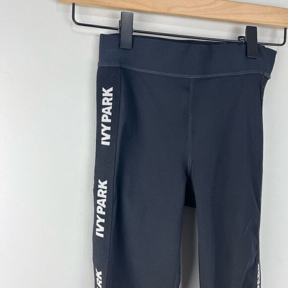 Ivy Park Black Athletic Compression Leggings XS - Picture 2 of 4